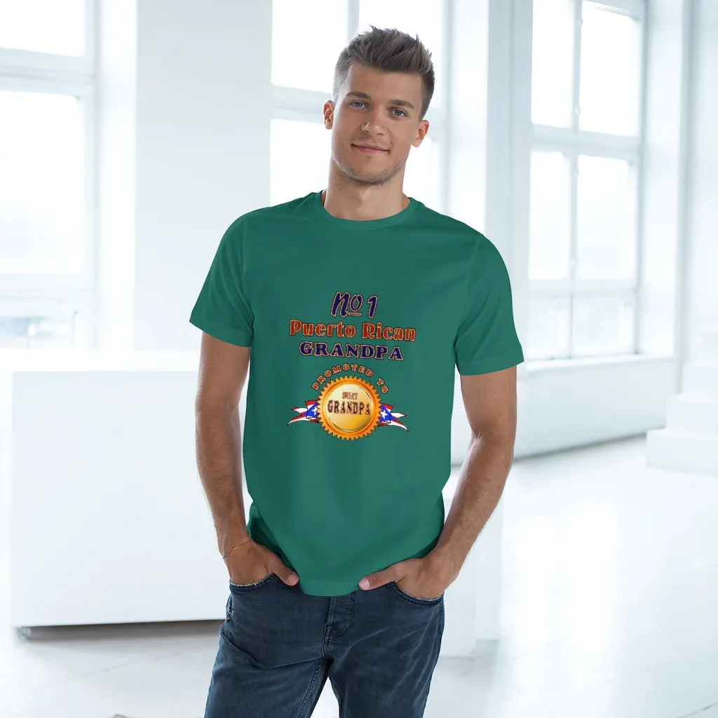 #1 Grandpa Promoted To Great Grandpa Deluxe T-shirt