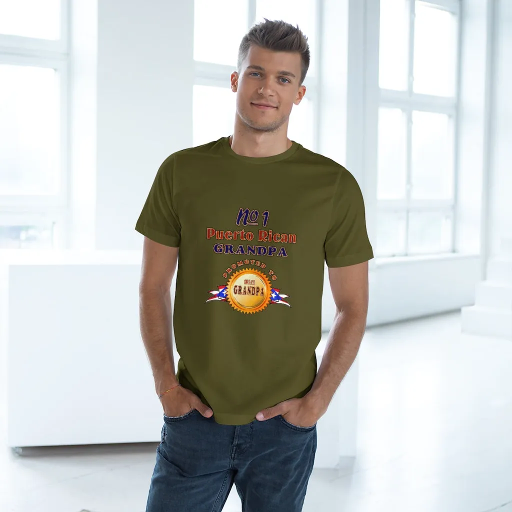 #1 Grandpa Promoted To Great Grandpa Deluxe T-shirt