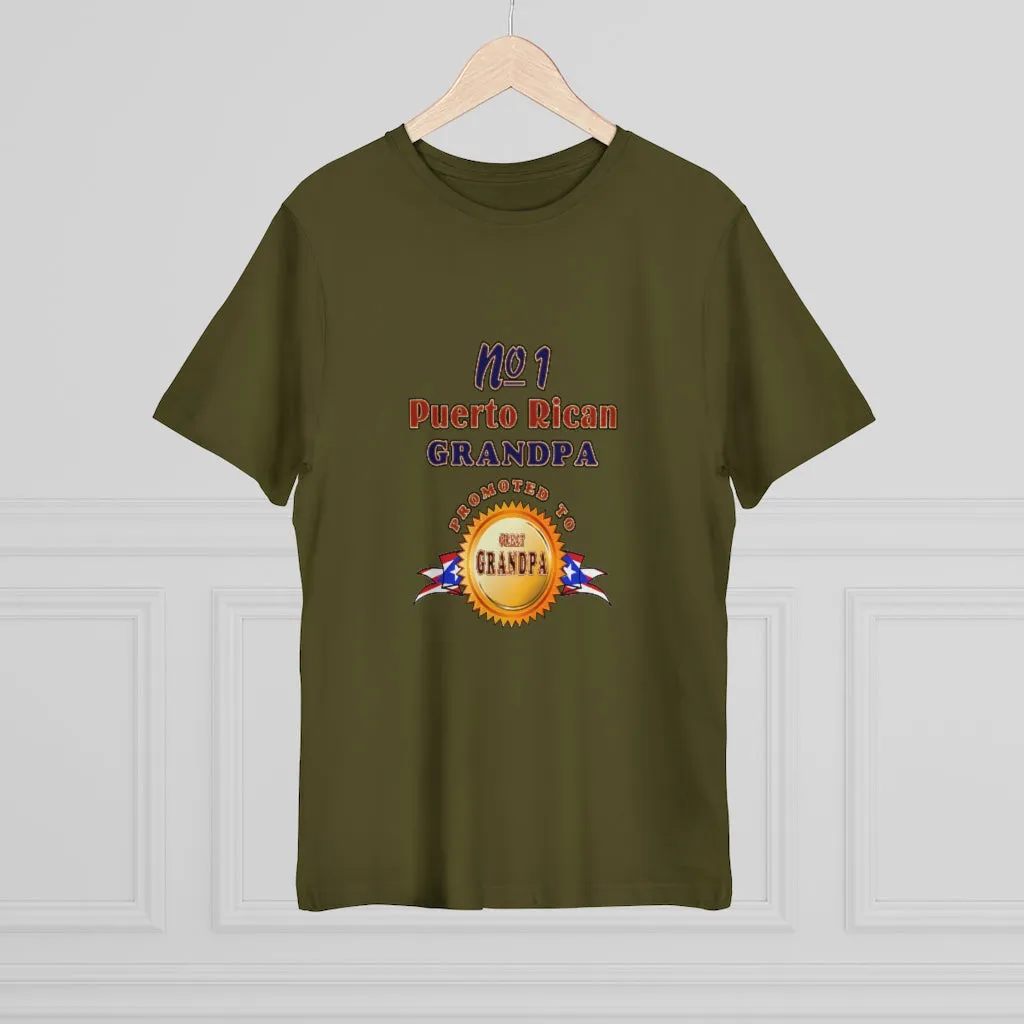 #1 Grandpa Promoted To Great Grandpa Deluxe T-shirt