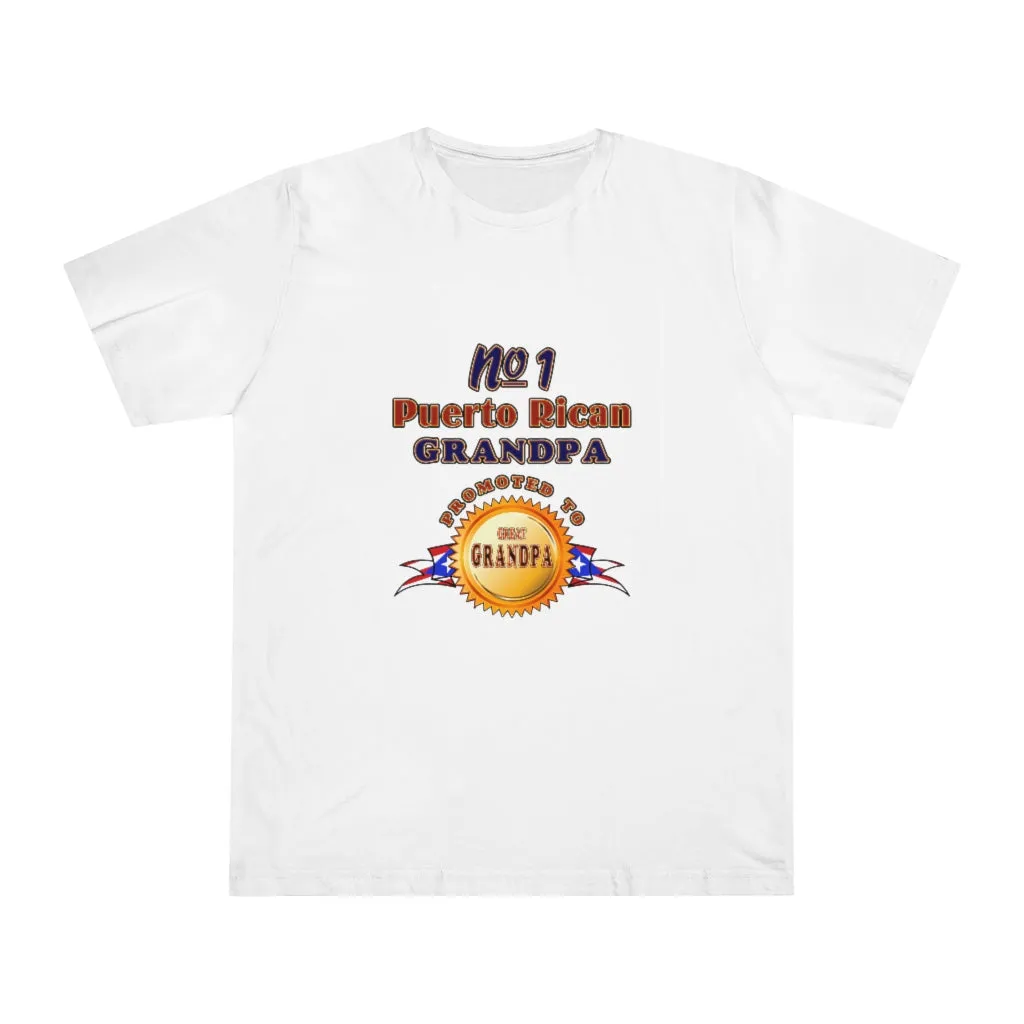 #1 Grandpa Promoted To Great Grandpa Deluxe T-shirt