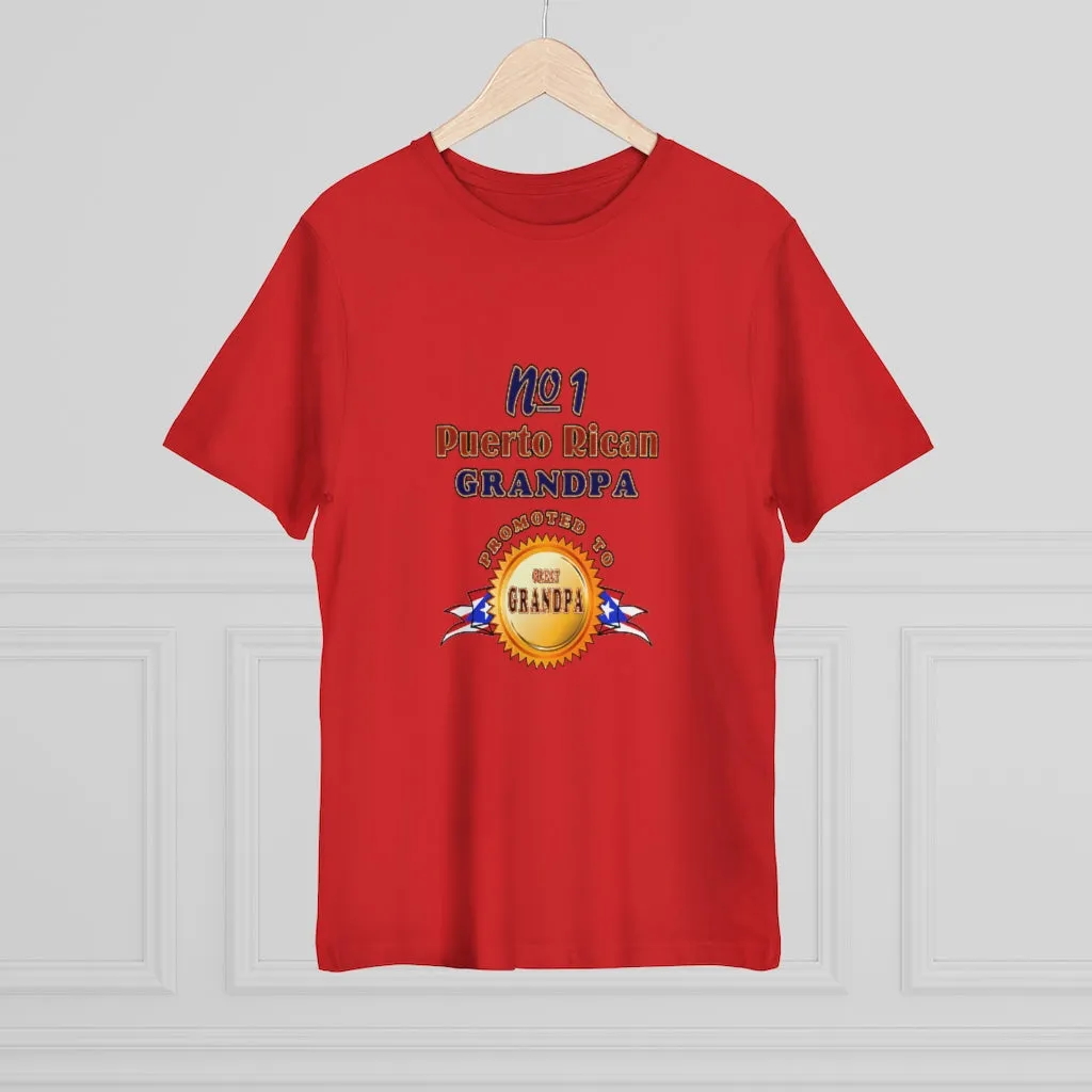 #1 Grandpa Promoted To Great Grandpa Deluxe T-shirt