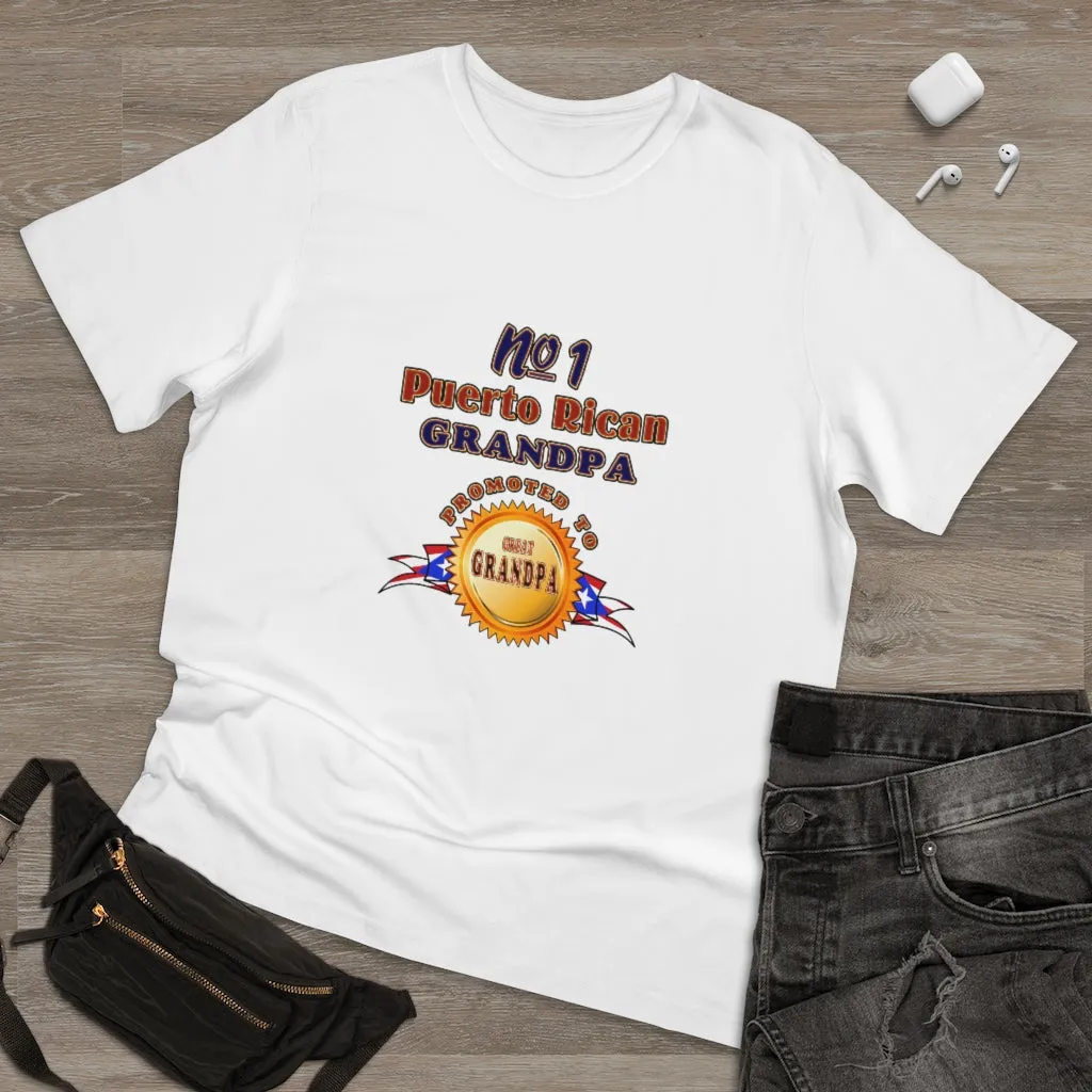 #1 Grandpa Promoted To Great Grandpa Deluxe T-shirt