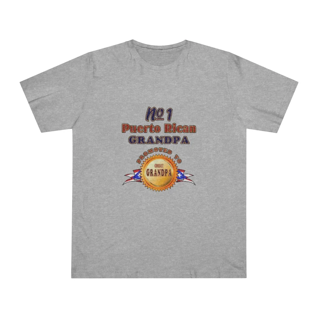 #1 Grandpa Promoted To Great Grandpa Deluxe T-shirt