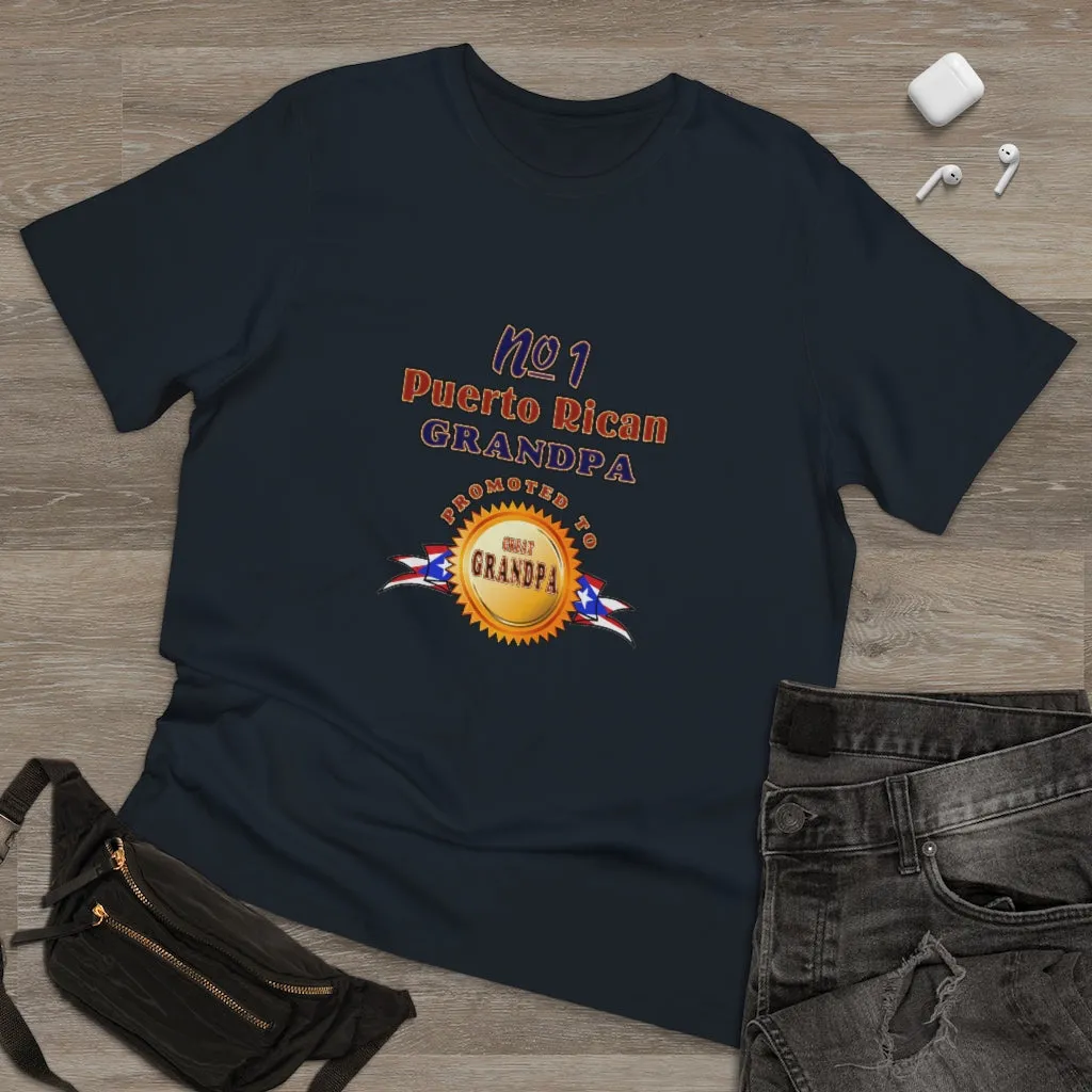 #1 Grandpa Promoted To Great Grandpa Deluxe T-shirt