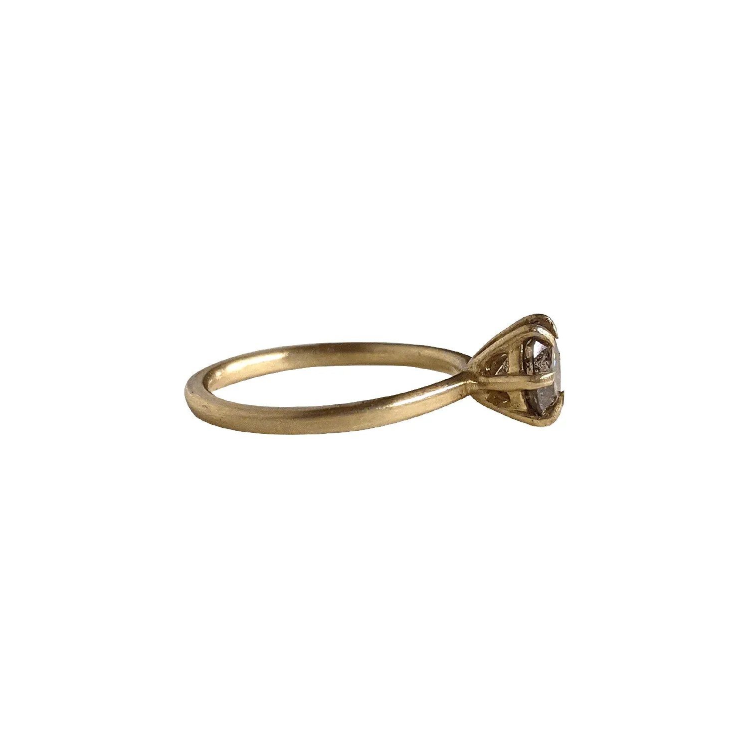 6 Prong Champagne Diamond Ring by Sasha Walsh