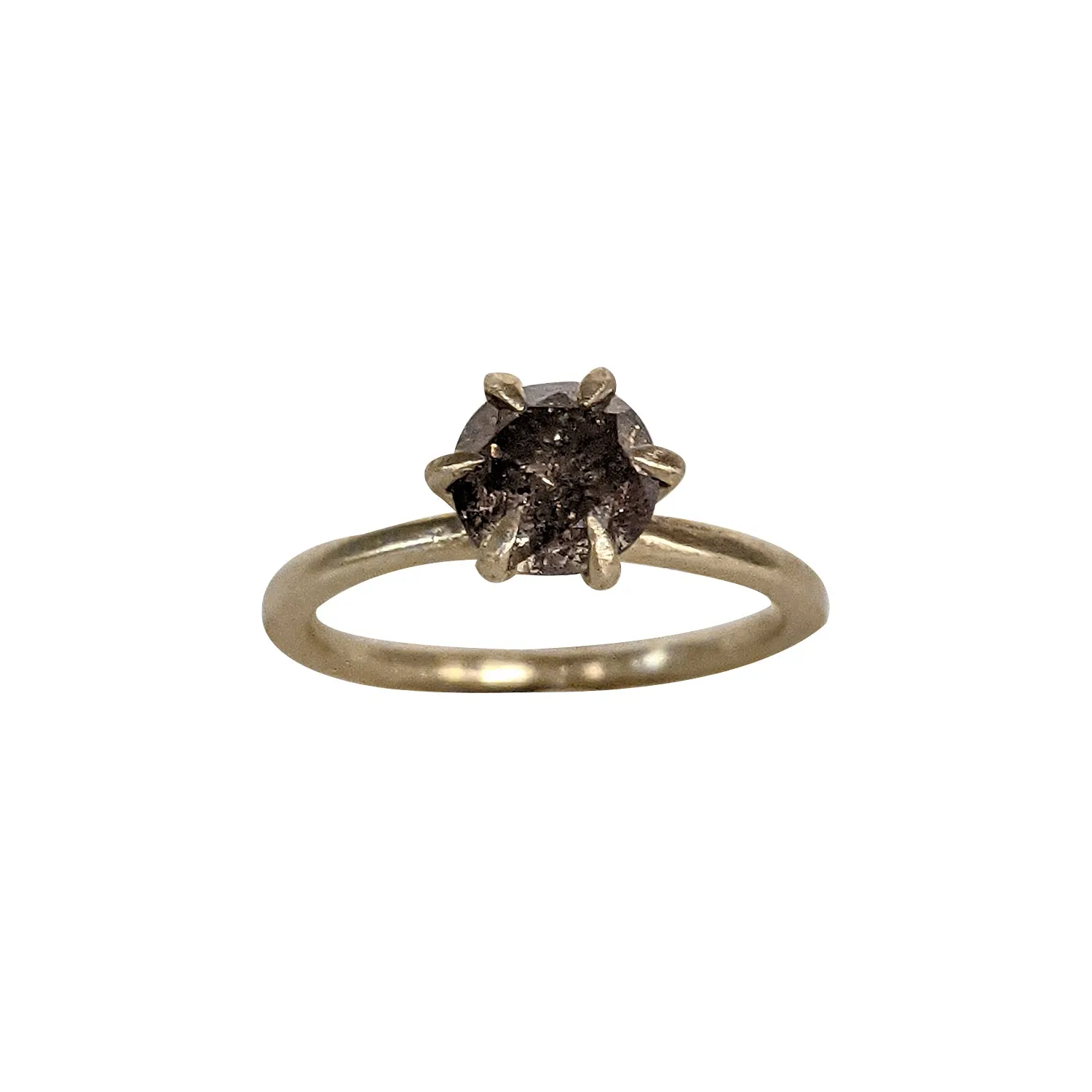 6 Prong Champagne Diamond Ring by Sasha Walsh