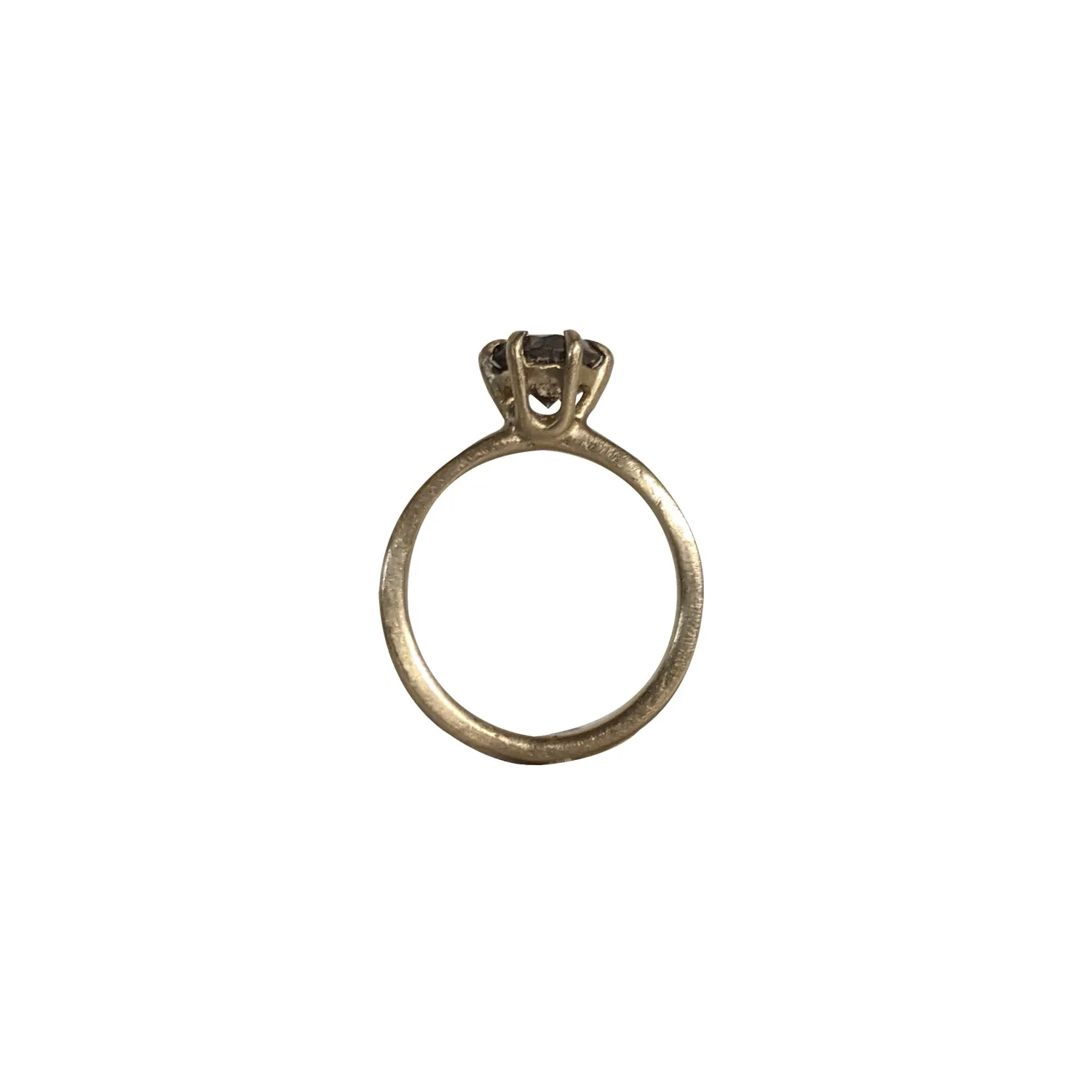 6 Prong Champagne Diamond Ring by Sasha Walsh