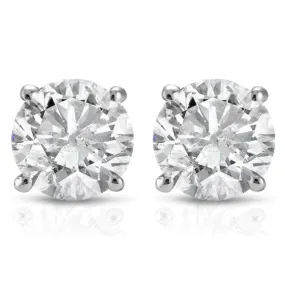 .75CT Diamond Studs 14K White Gold