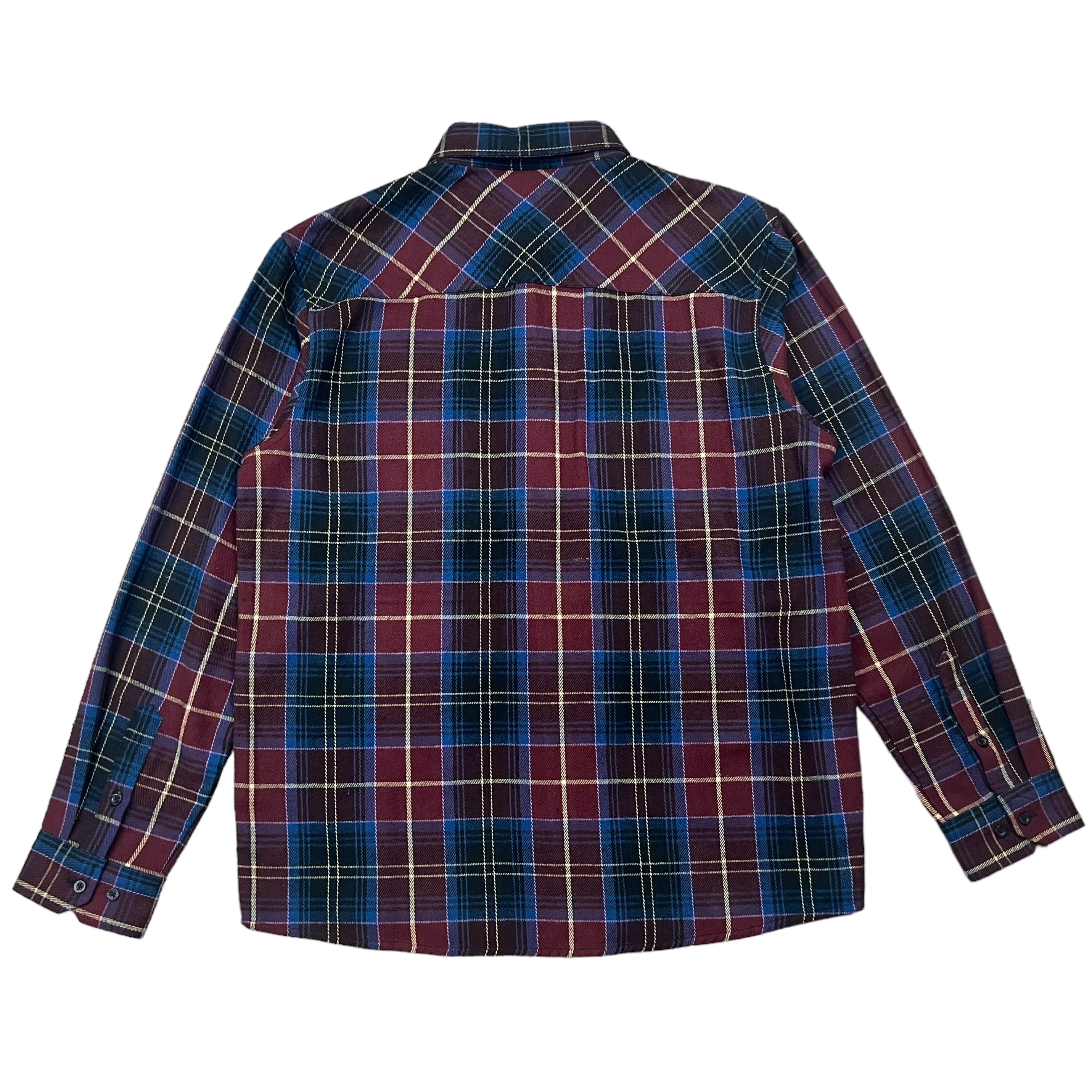 808ALLDAY  Burgandy/Blue Flannel