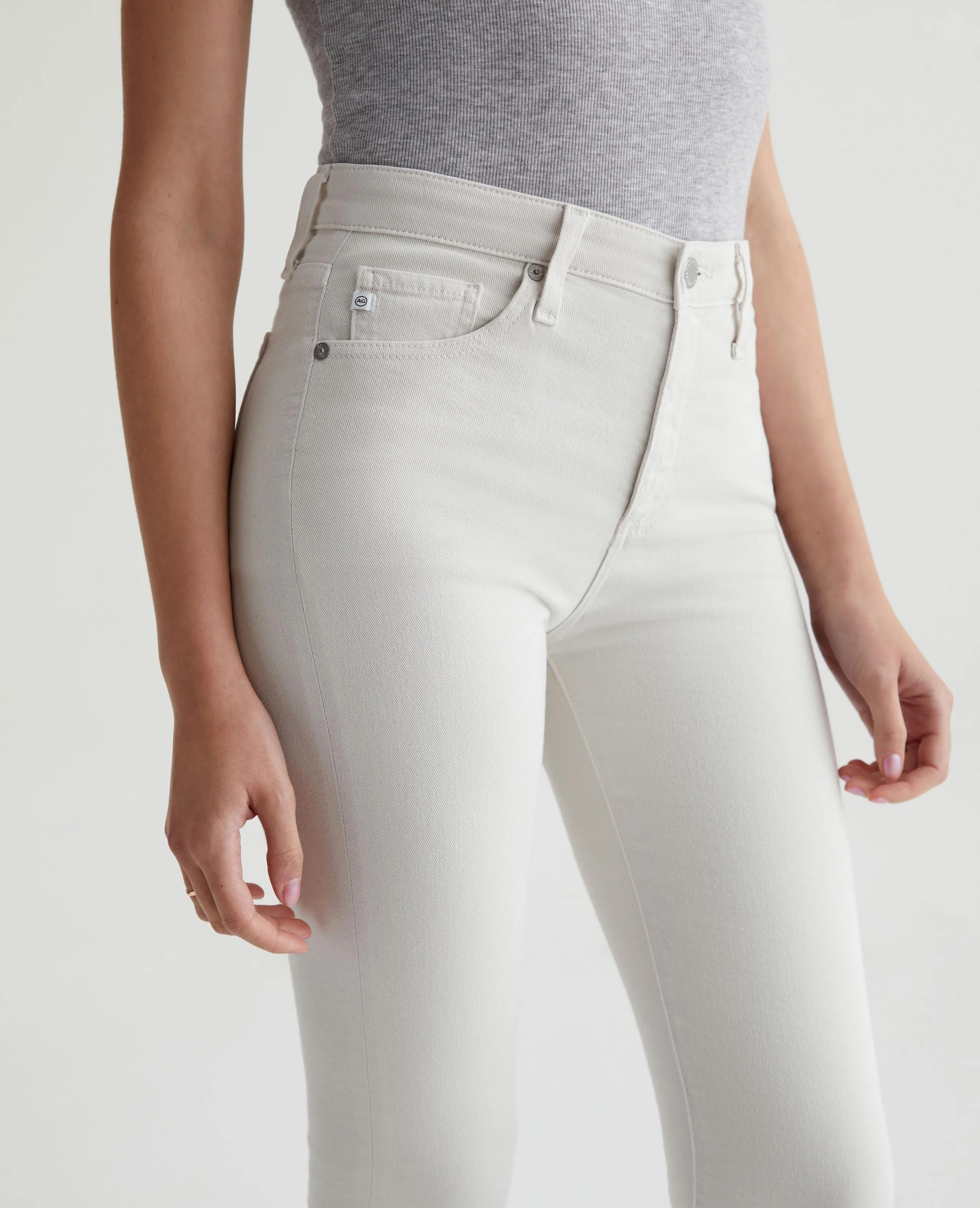 Ag Denim MAri Crop Fade to Grey