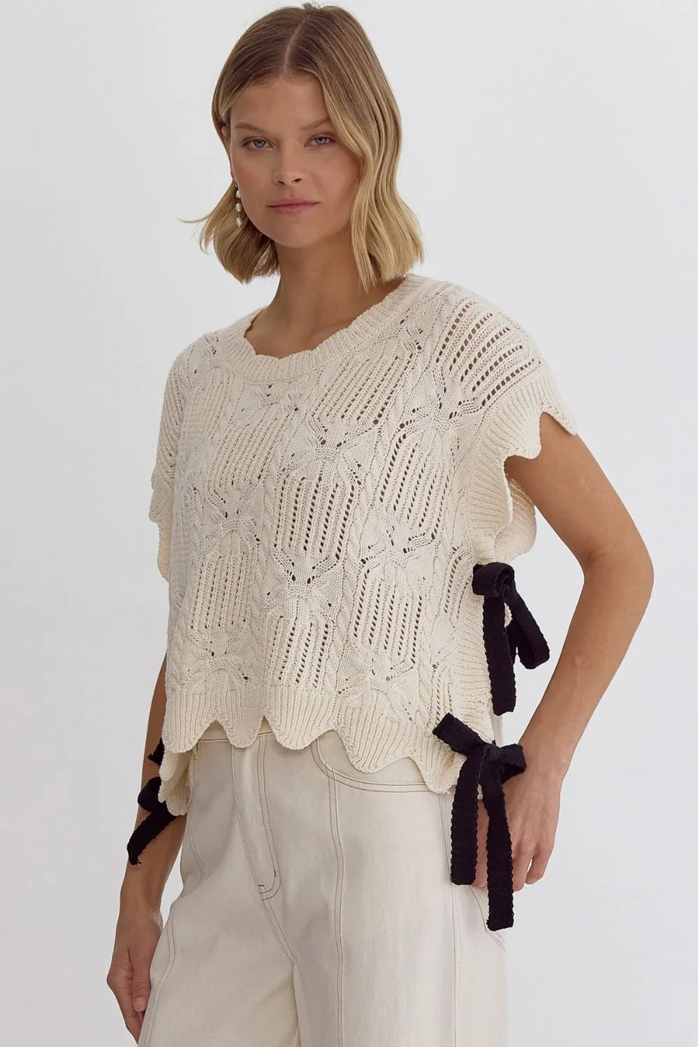 All Tied Up Crochet Sweater