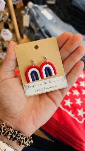 Americana Rainbow Arch Earrings