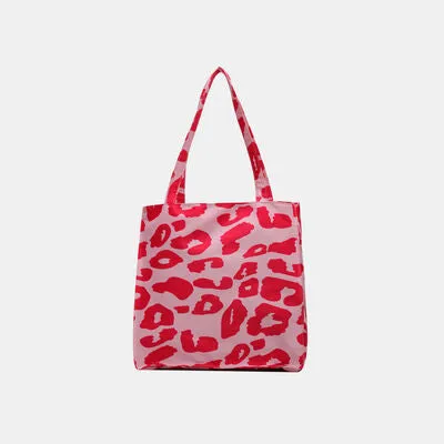 Animal Print Canvas Tote Bag