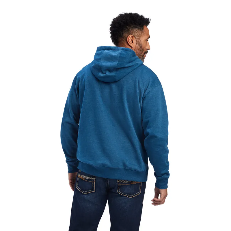 'Ariat' Men's Ariat Logo Hoodie - Poseidon