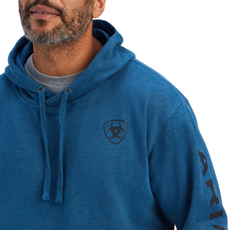 'Ariat' Men's Ariat Logo Hoodie - Poseidon