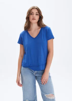 AVA V-NECK MOCK LAYER T-SHIRT