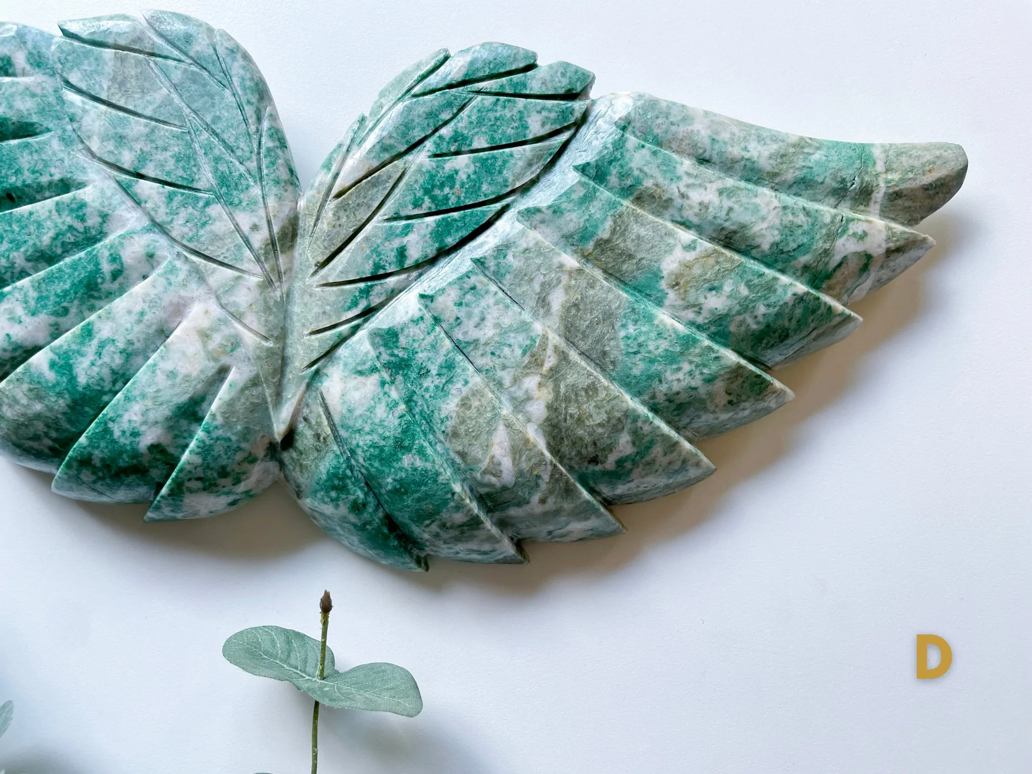 Aventurine Angel Wing Carving || Brazil