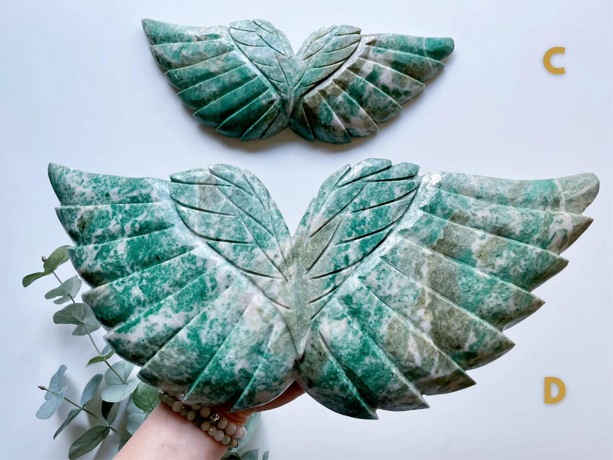 Aventurine Angel Wing Carving || Brazil