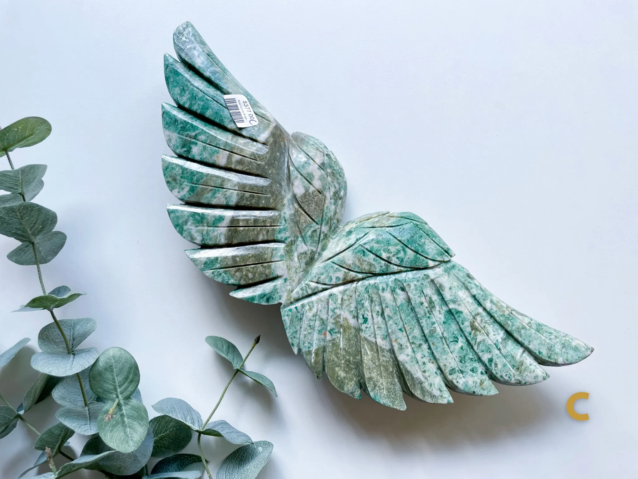 Aventurine Angel Wing Carving || Brazil