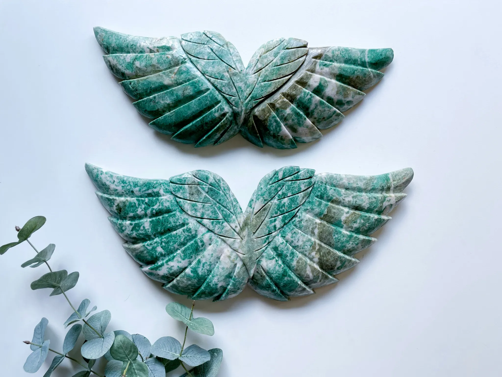 Aventurine Angel Wing Carving || Brazil