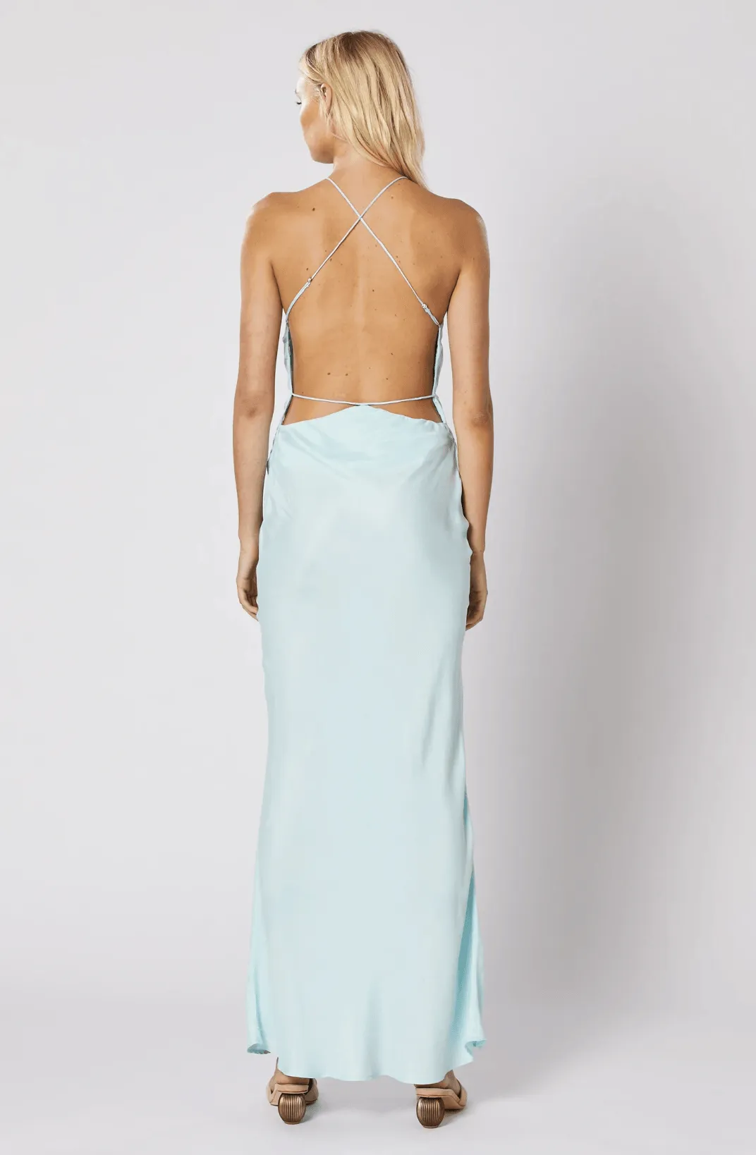 Azure Backless Dress