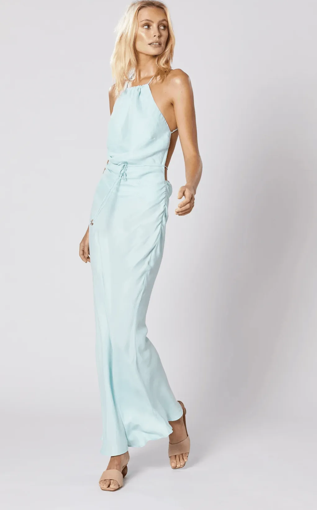 Azure Backless Dress