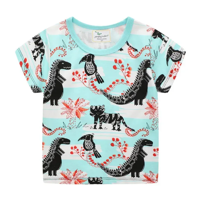 Baby Boy 2-7T Dinosaur T-Rex Animal Summer Shirts