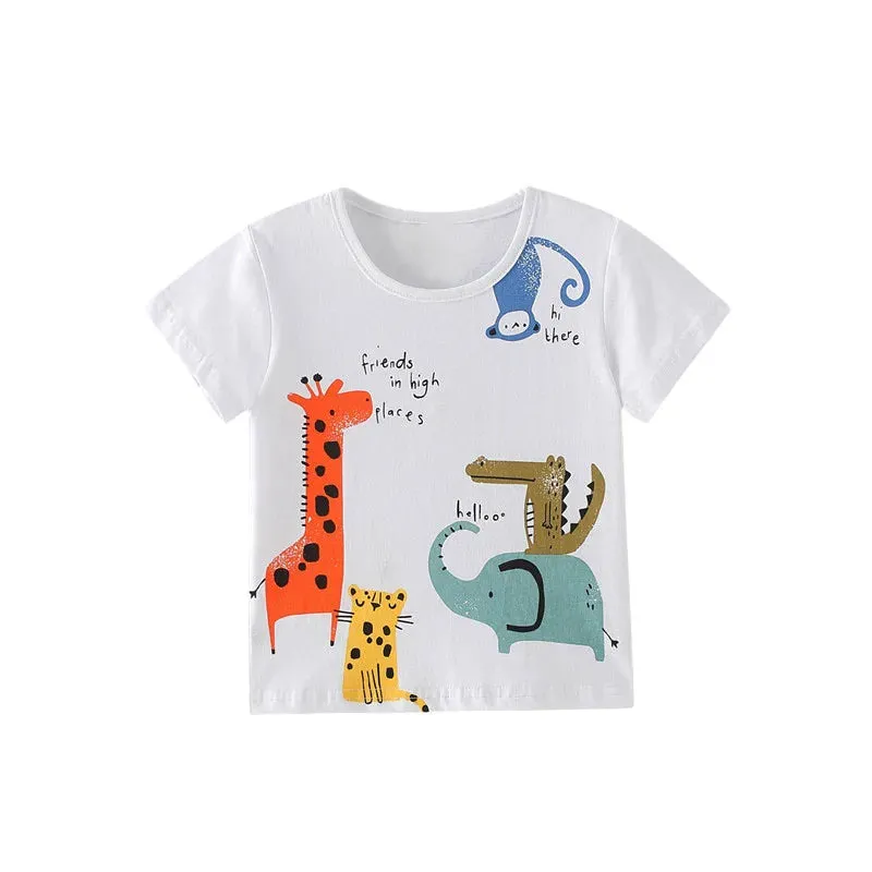 Baby Boy 2-7T Dinosaur T-Rex Animal Summer Shirts