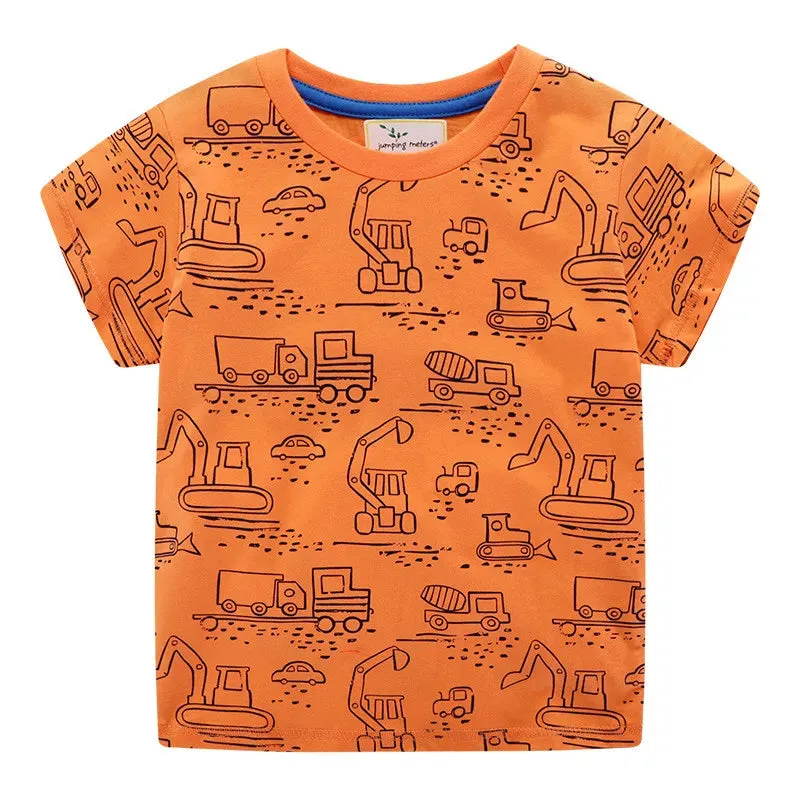 Baby Boy 2-7T Dinosaur T-Rex Animal Summer Shirts