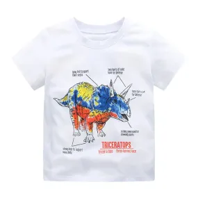 Baby Boy 2-7T Dinosaur T-Rex Animal Summer Shirts