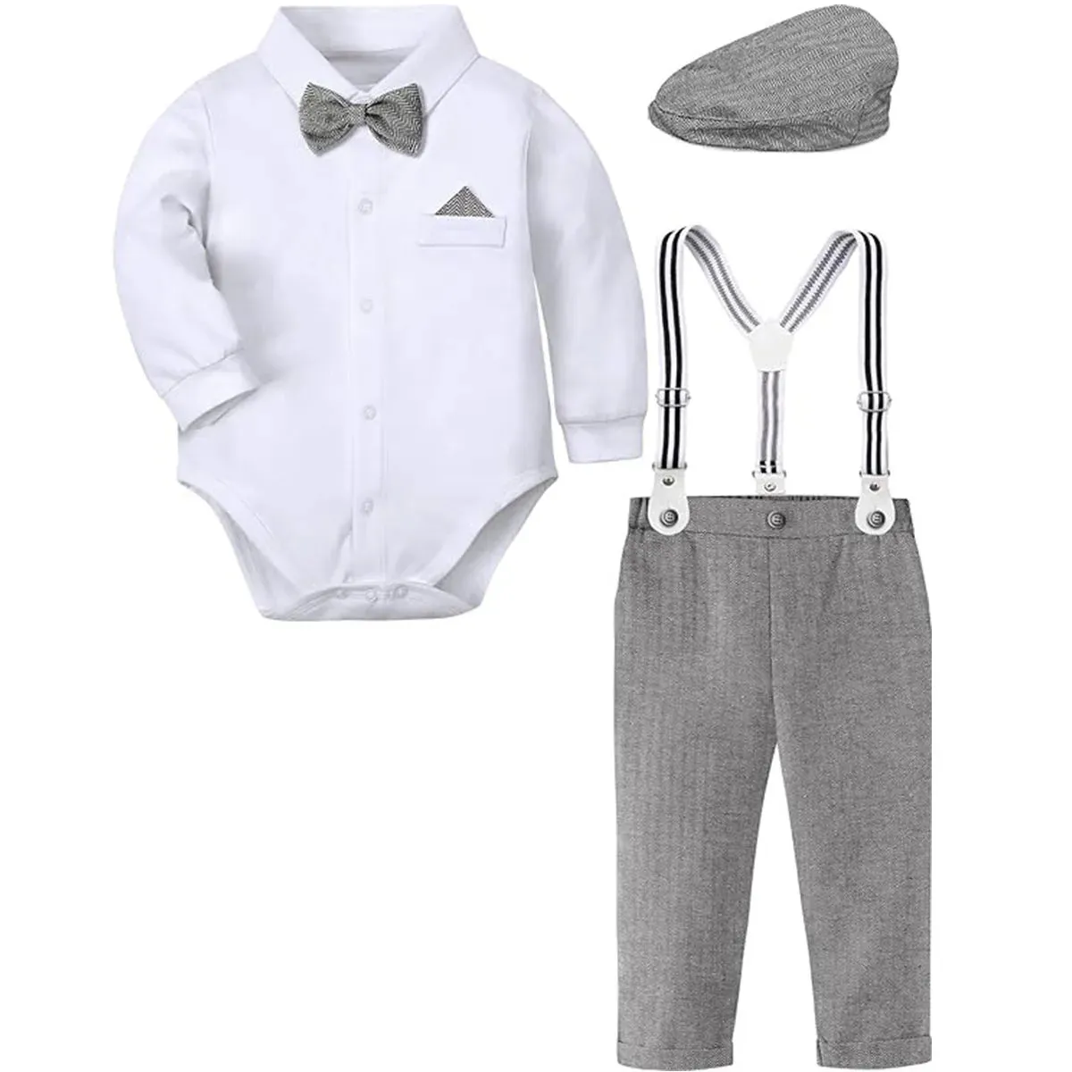 Baby Boy Blue Green Birthday Party Gentleman Outfit