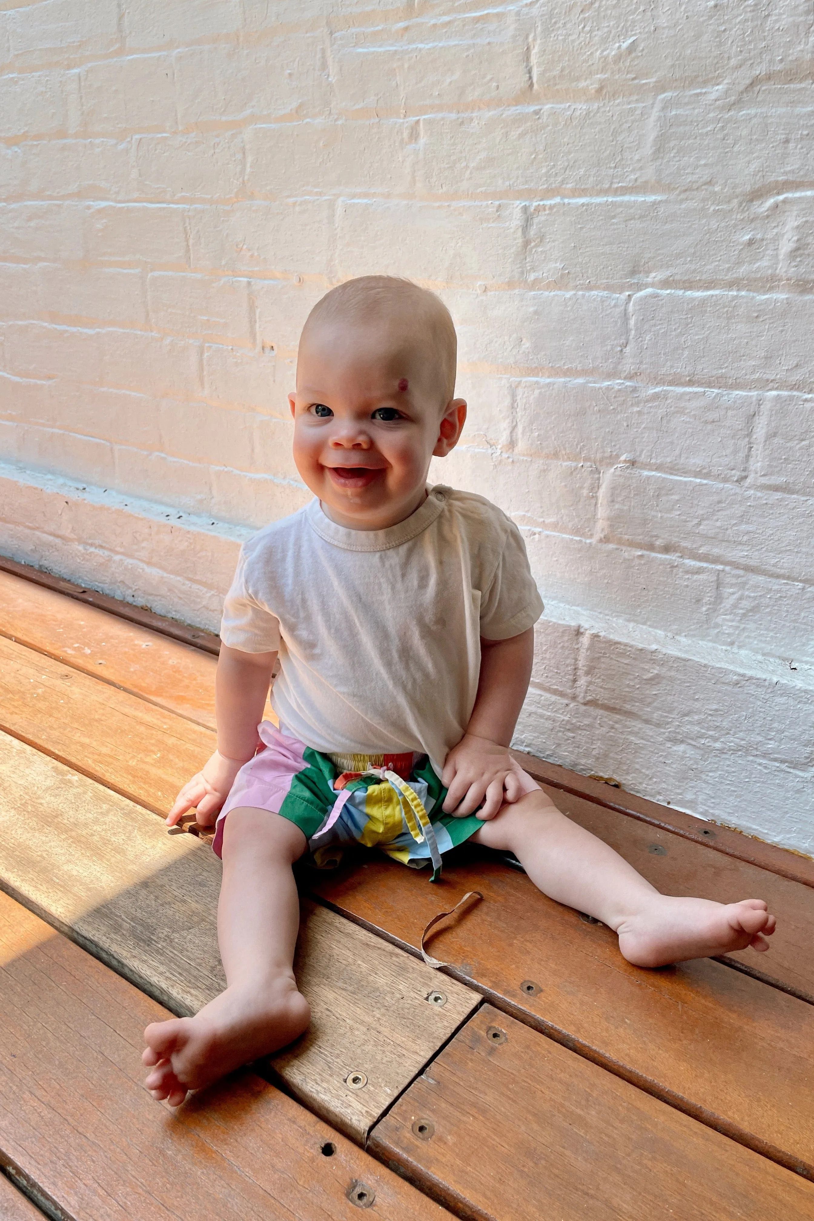 Baby Boy's Shorts - Cotton - Christmas Stripe