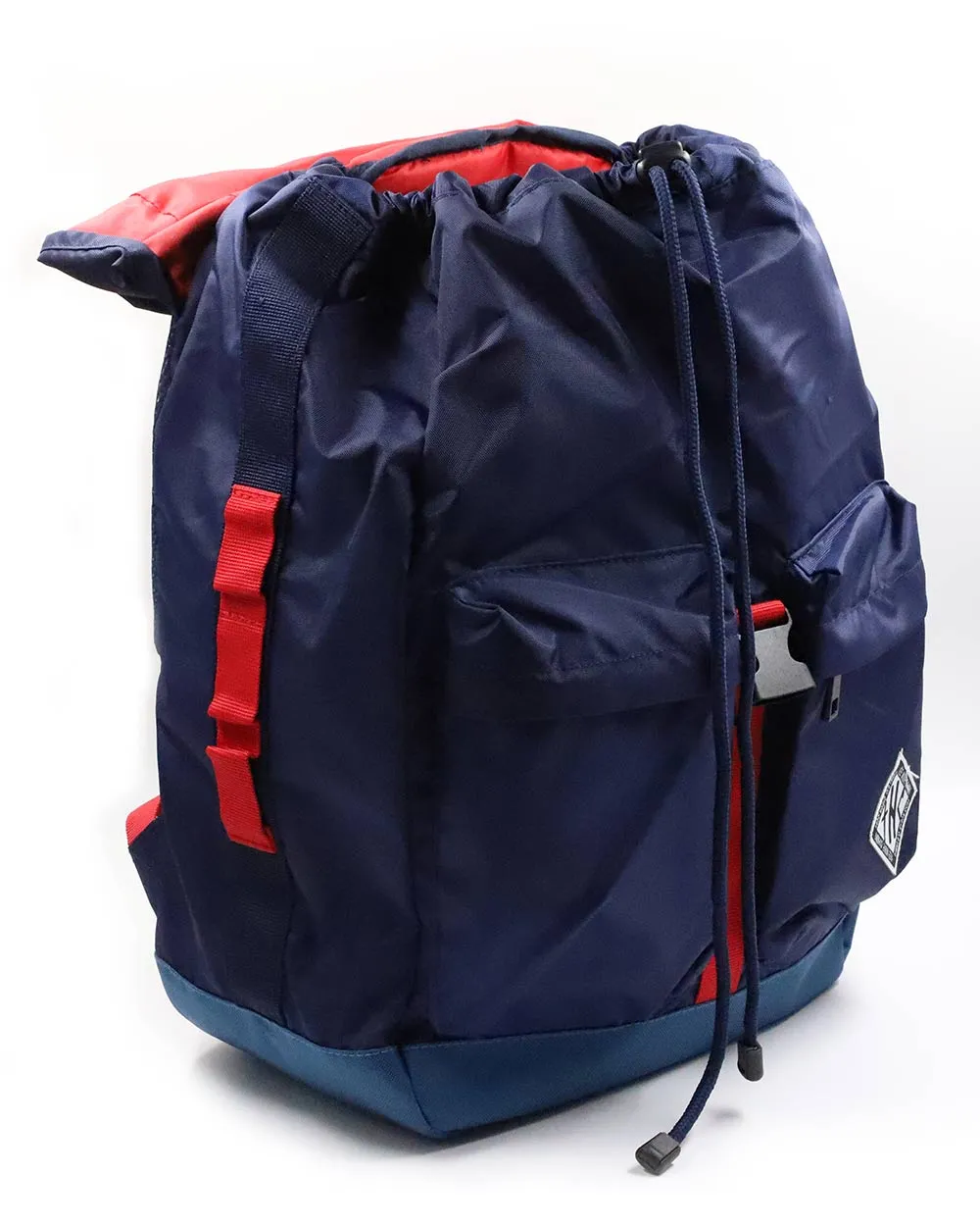 Backpack - Folded Drawstring Backpack Blue Thc