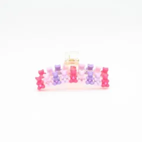 Bari Lynn Crystalized Gummy Bear Claw Clip - Pink / Purple