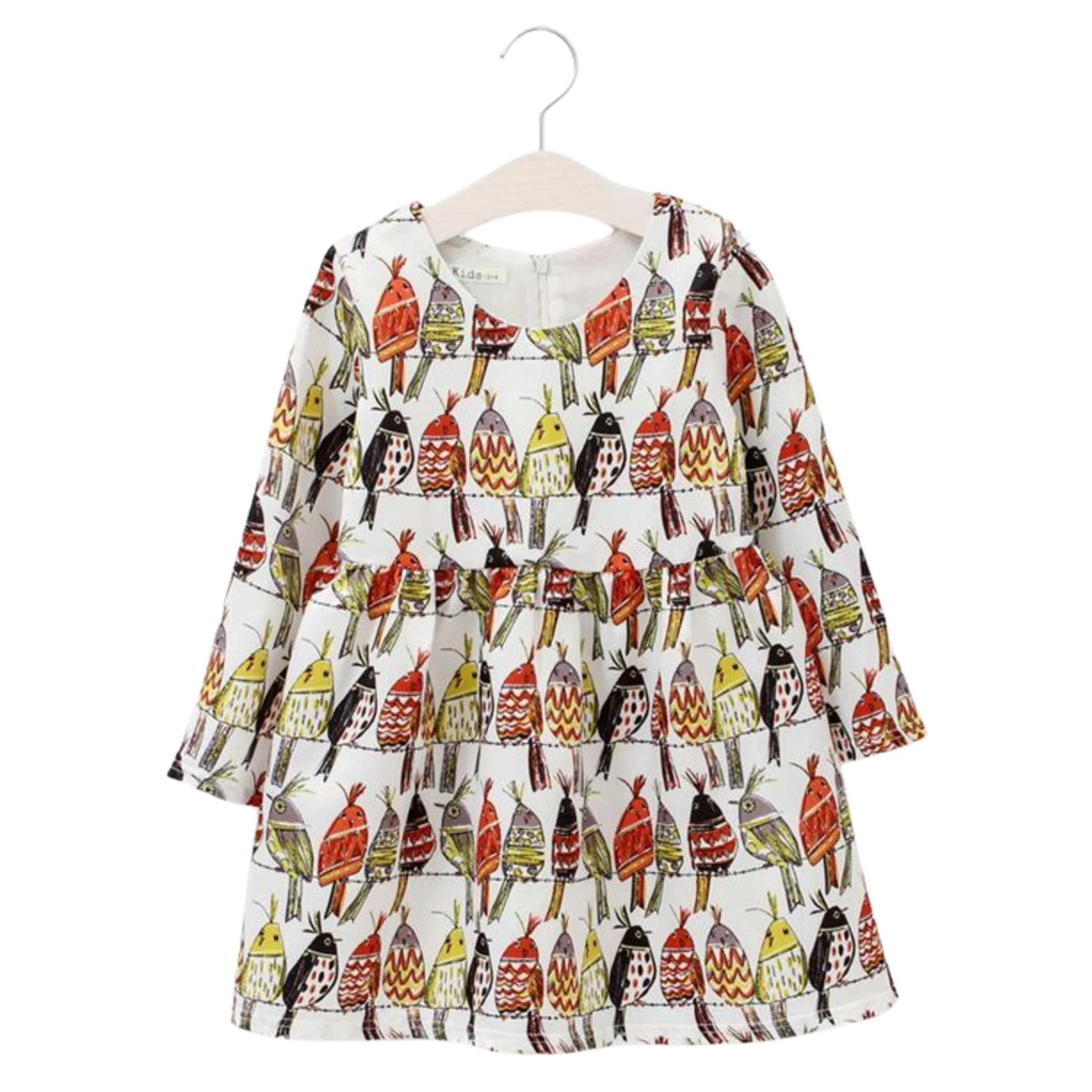 Beautiful Birds Theme Girls Dress