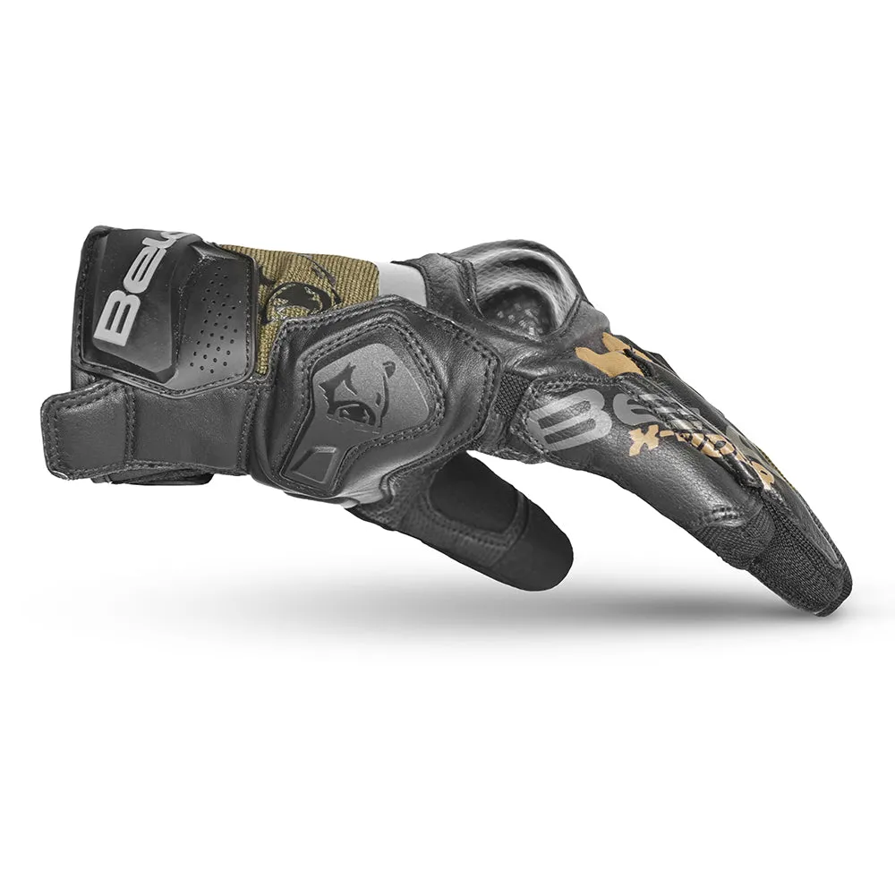 BELA - Daring  Racing Gloves - Black Green Grey