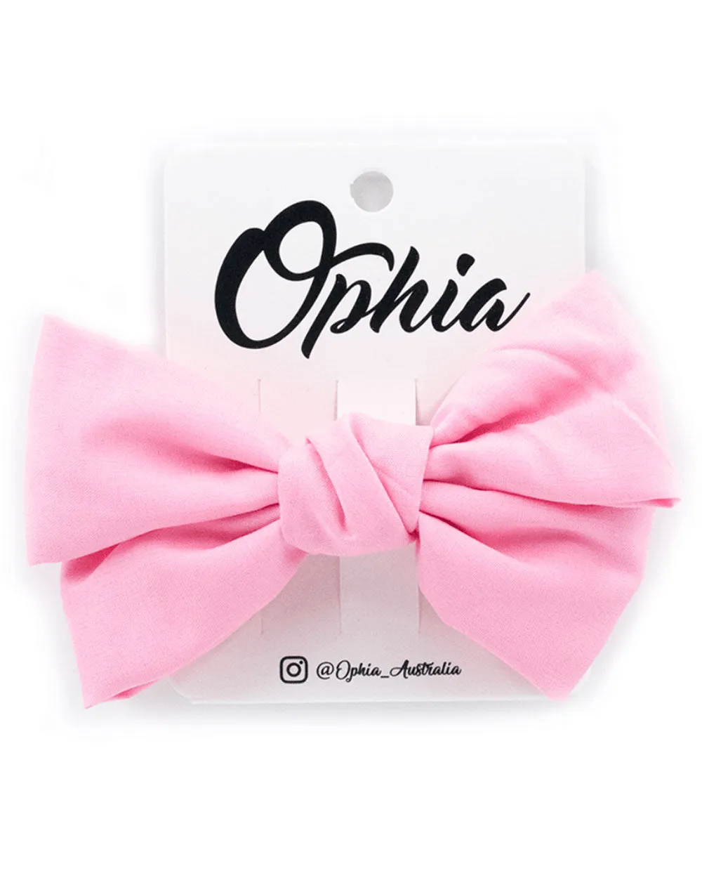 Big Bows Pink Clip