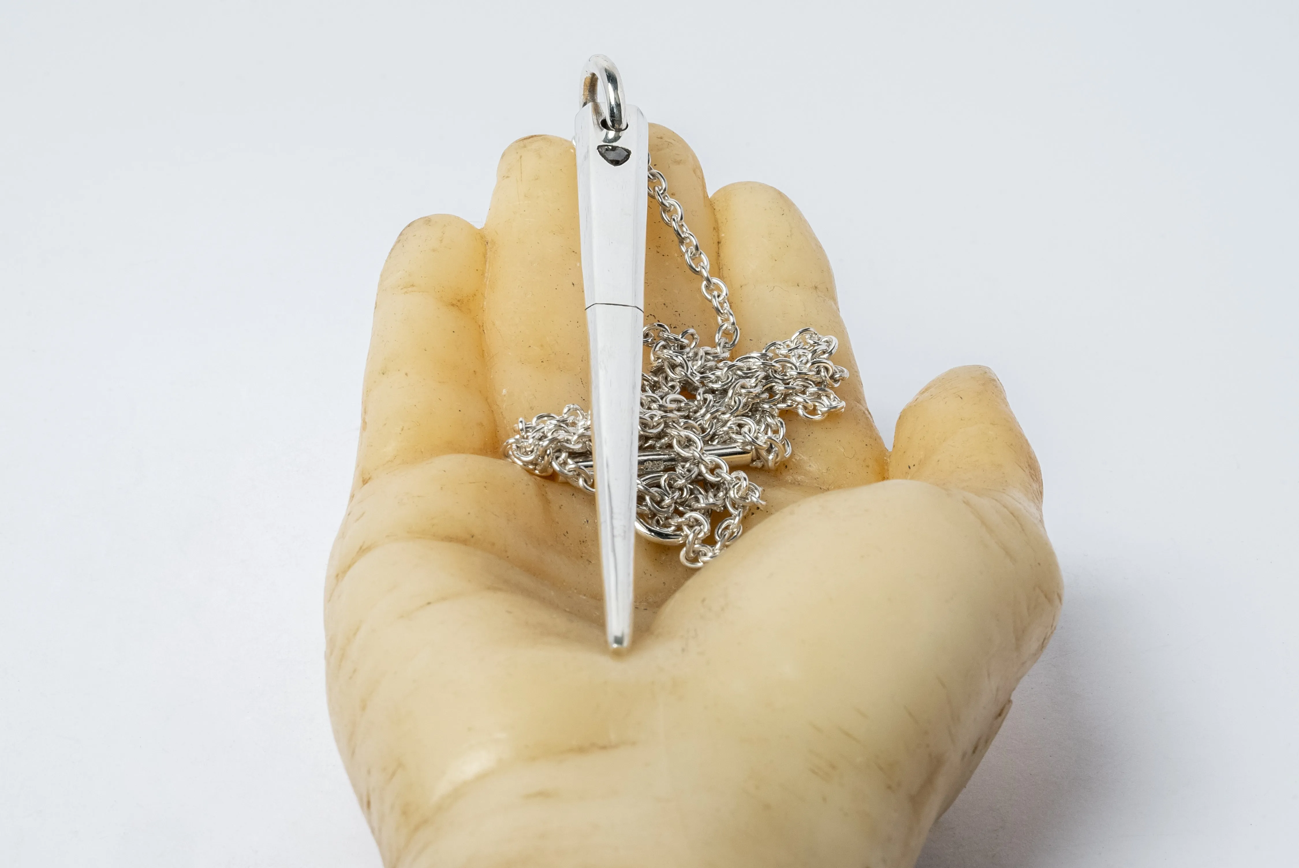 Big Spike Necklace (0.4 CT, Chunky Diamond Slab, PA DIA)