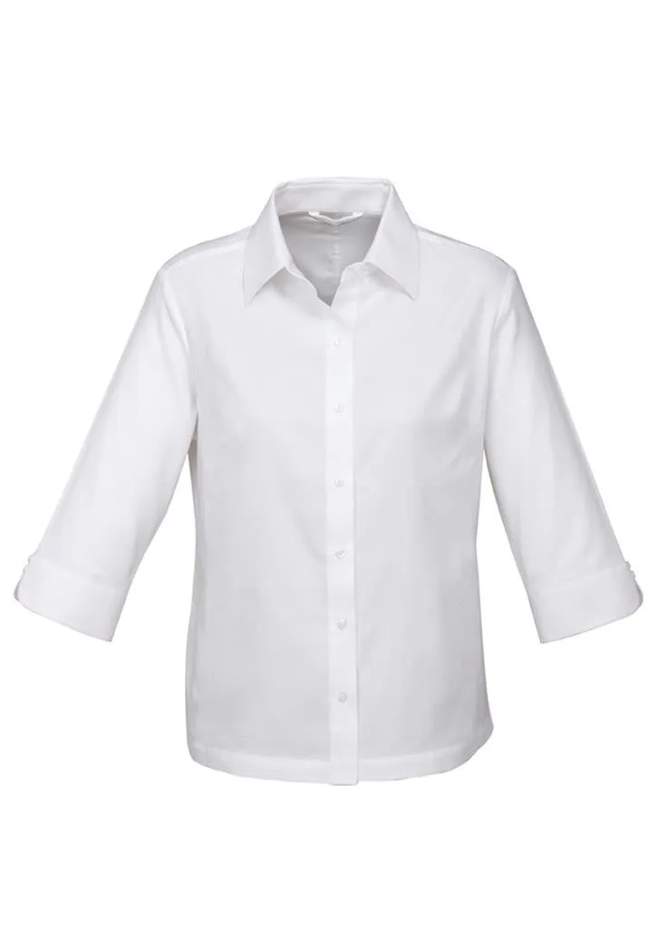 Biz Collection Womens Luxe 3/4 Sleeve Shirt (S10221)