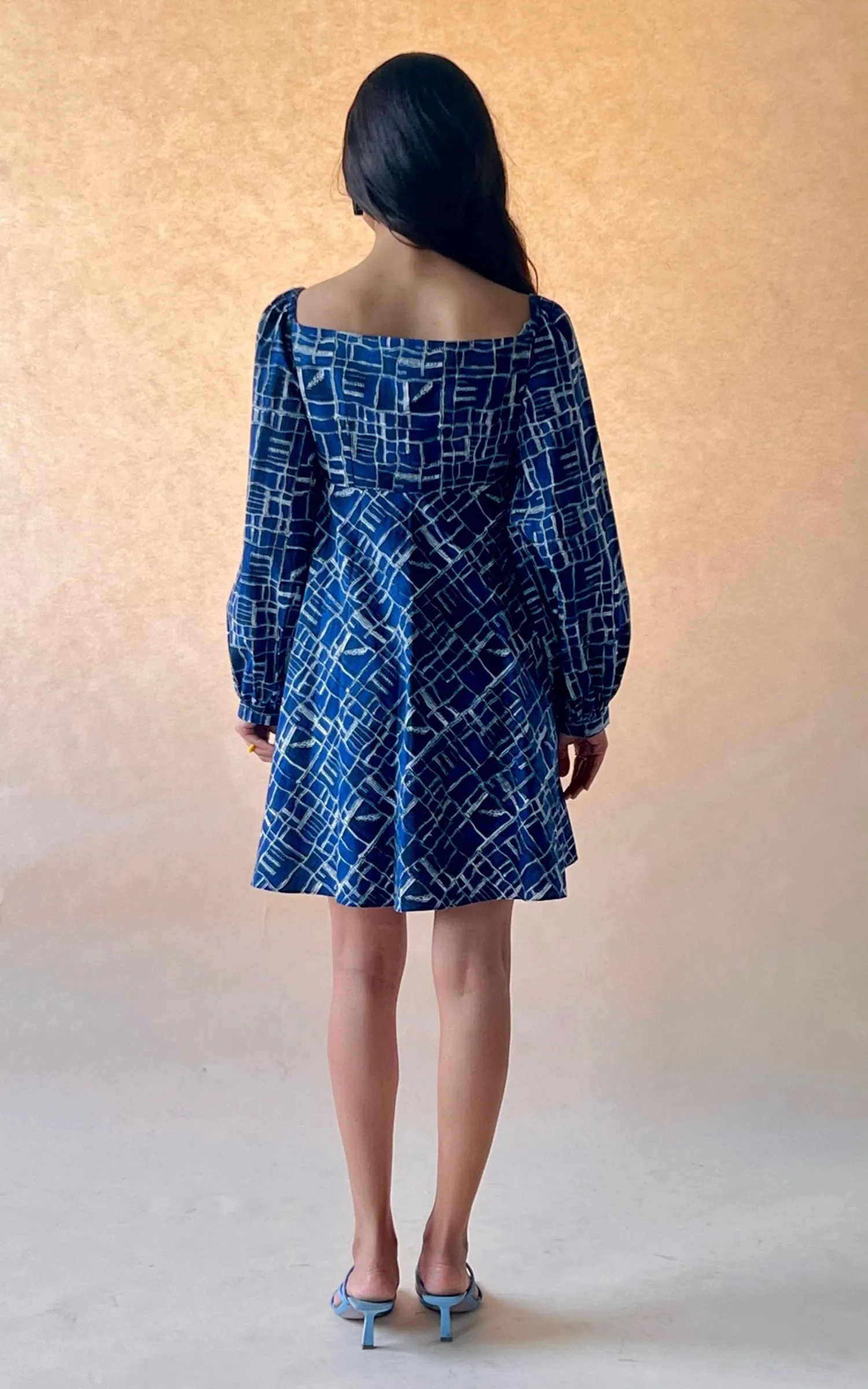 Block Printed Short Dress