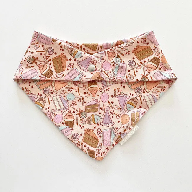 Bohemian Babies Organic Cotton Bandana Bib - Birthday Surprise Pink