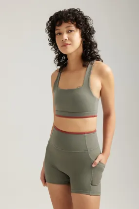 Boxy Bra in Pickle (Contrast)