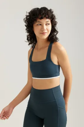 Boxy Bra in Pine (Contrast)