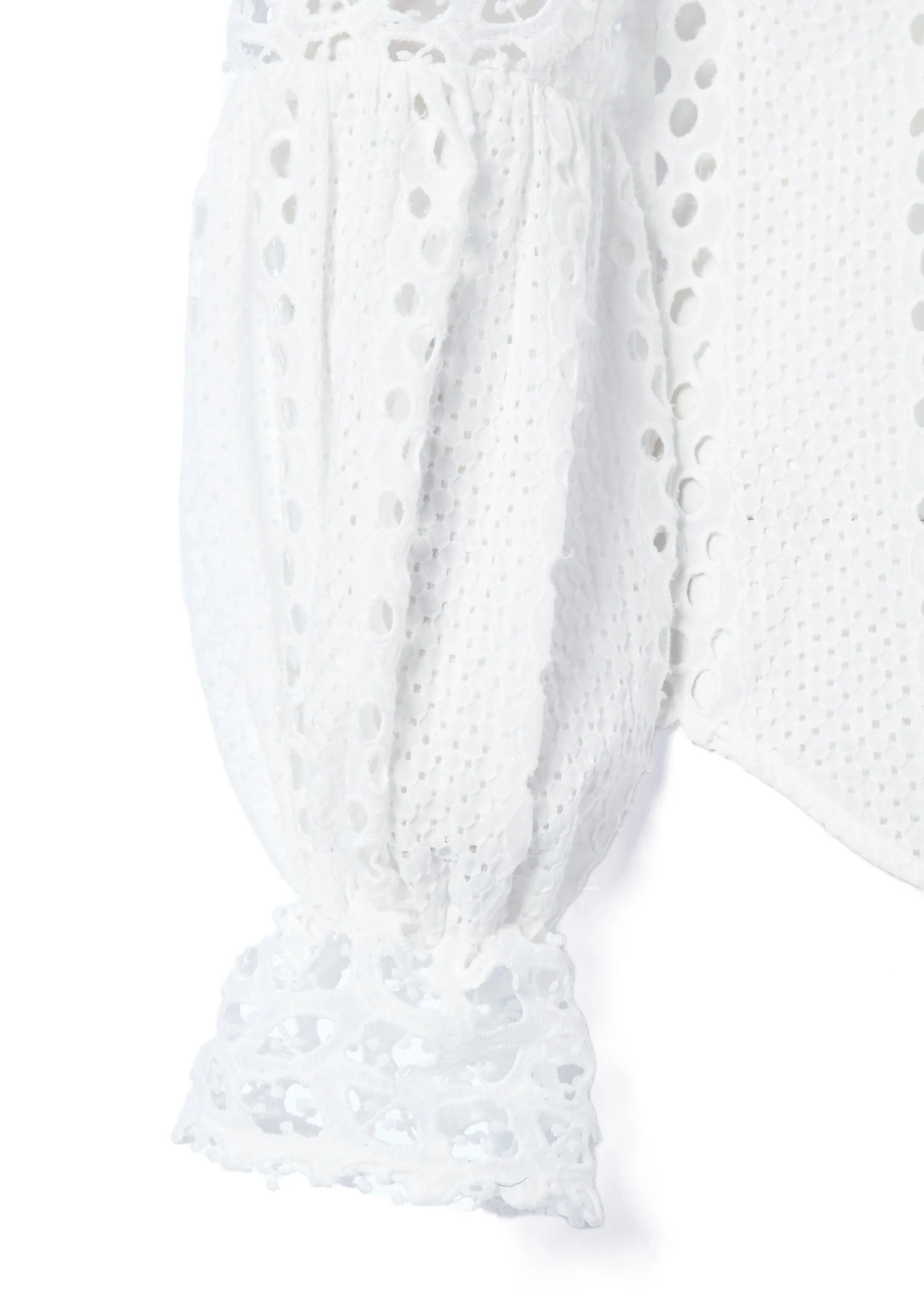 Broderie Lace Shirt (White)