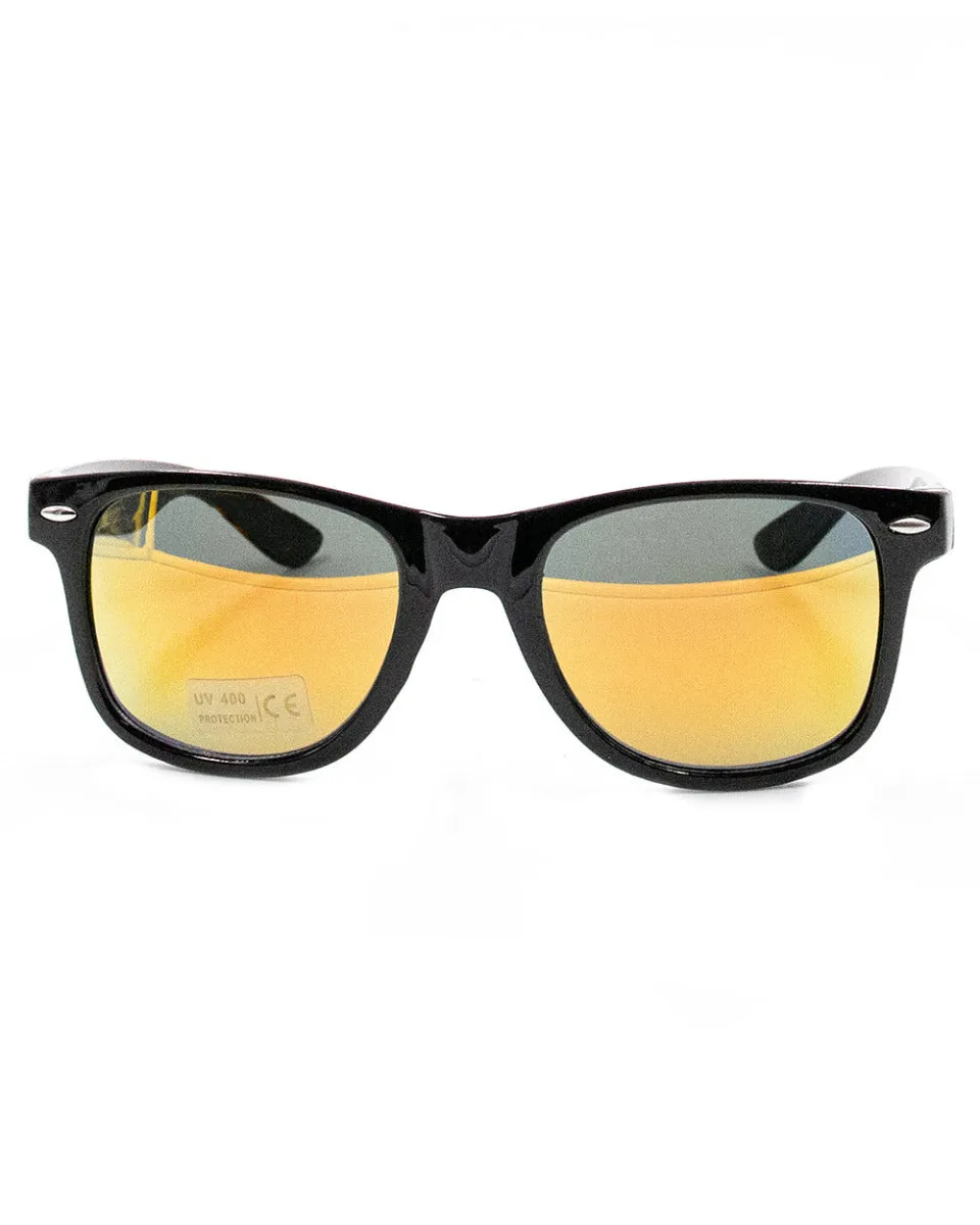 Brushed Black And Orange Sunnies