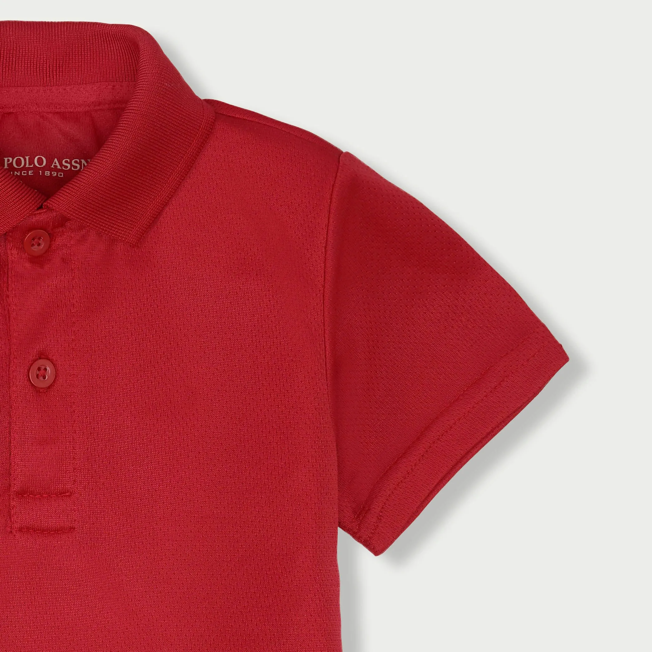 C1402 USPA Interlock Red T-Shirt