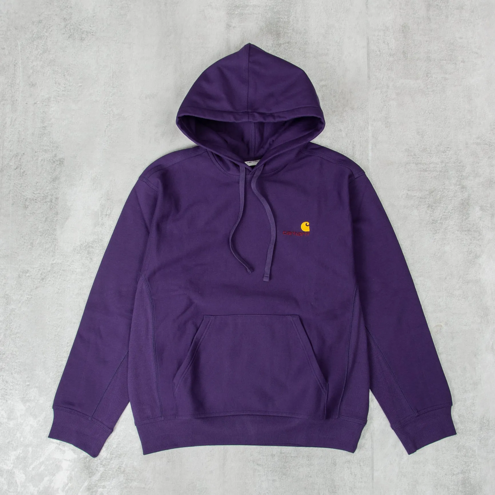 Carhartt WIP American Script Hooded Sweat - Cassis