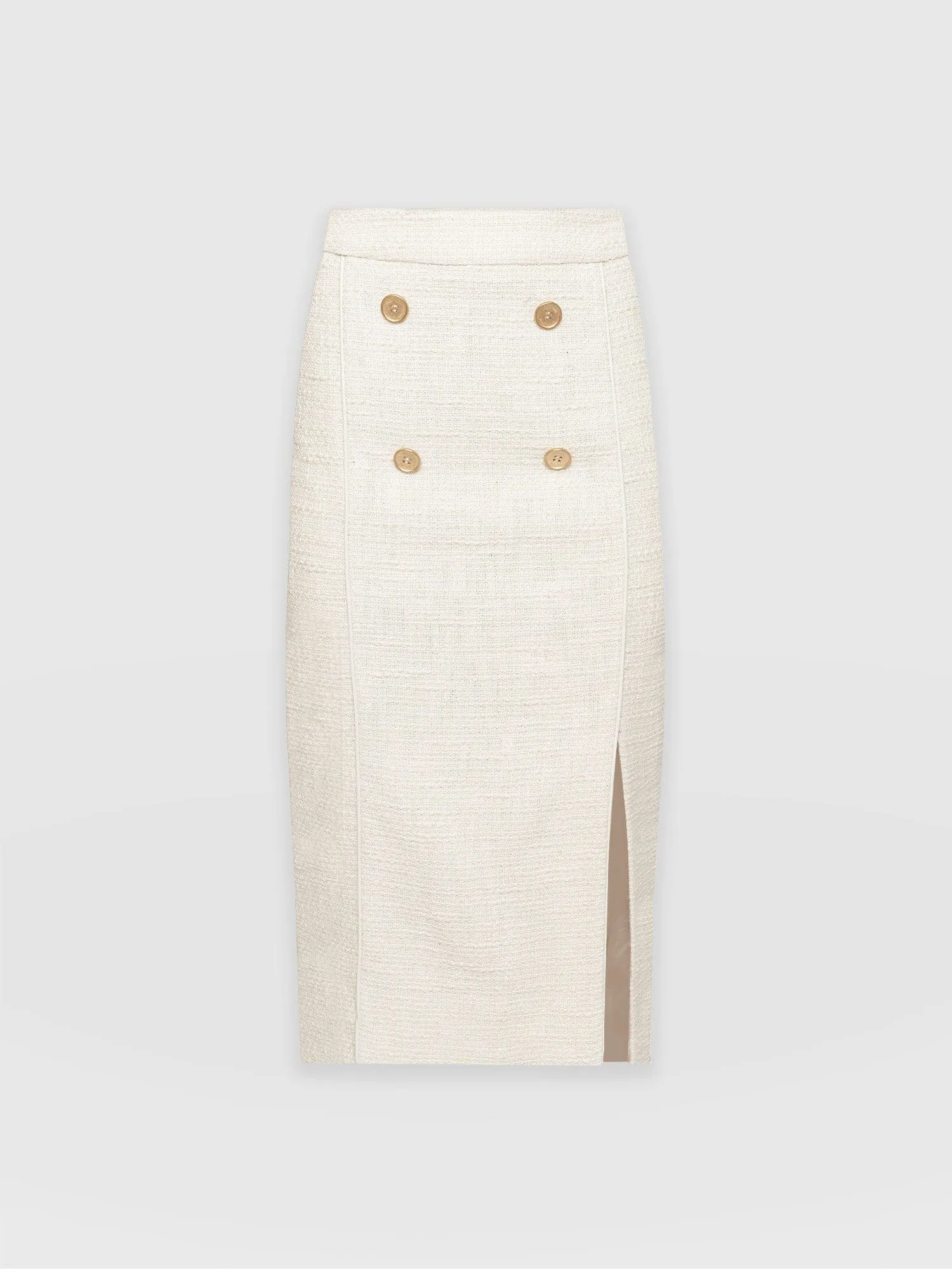 Chelsea Pencil Skirt - Cream Bouclé