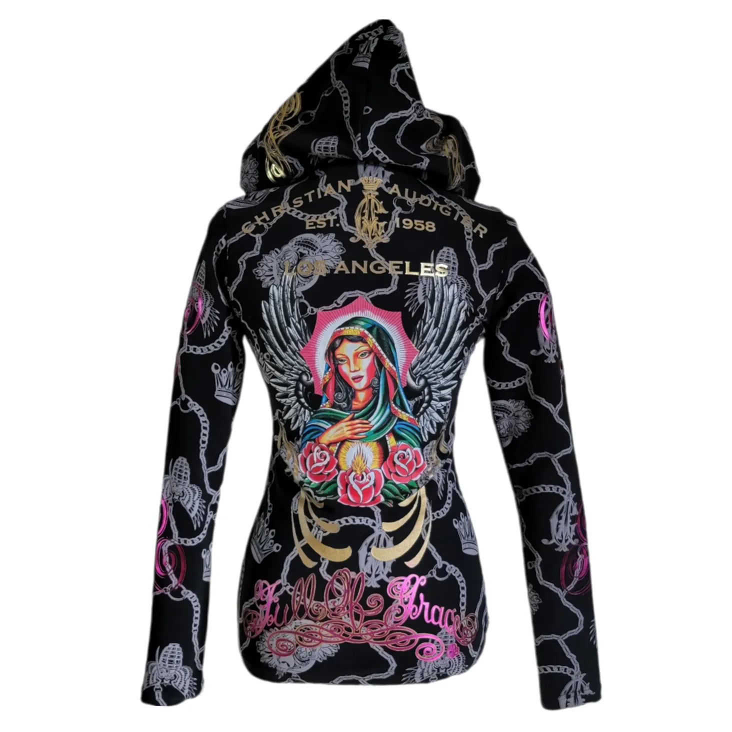 Christian Audigier Full of Grace Jacket Hoodie XS