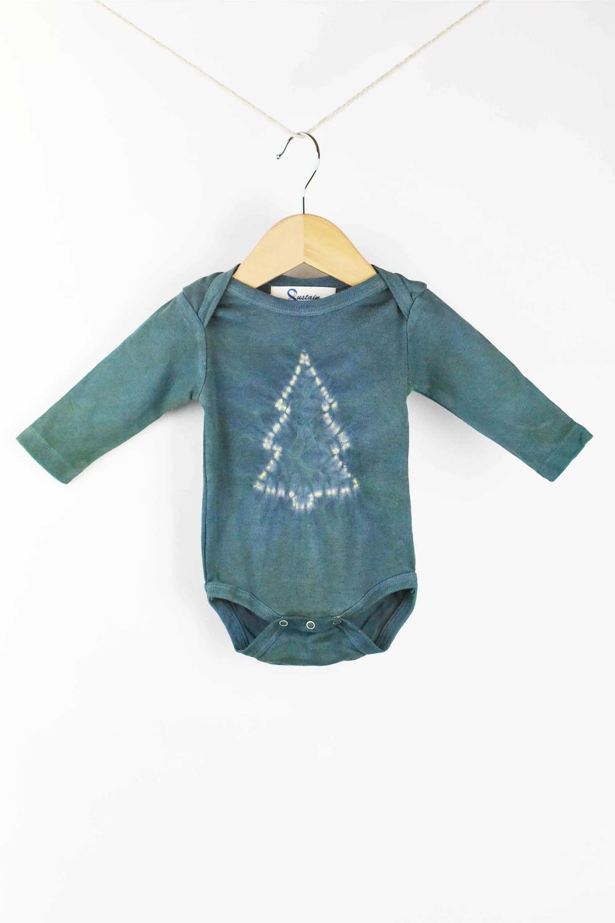 Christmas Tree Long Sleeve Onesie